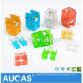 Taiwan Aucas Lan Cable Connector RJ 45 Wall Jack Cat5 e UTP Colorful Modular Jack